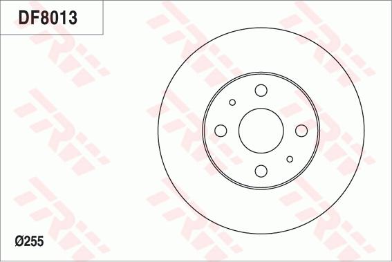 TRW DF8013 - Тормозной диск autodnr.net