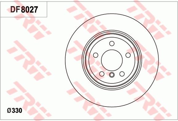 TRW DF8027 - Тормозной диск avtokuzovplus.com.ua