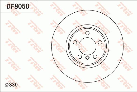 TRW DF8050 - Тормозной диск avtokuzovplus.com.ua