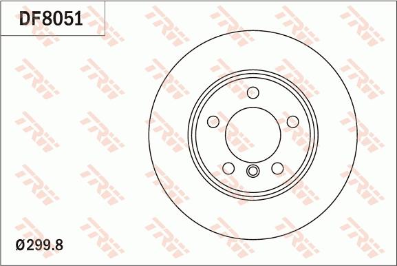 TRW DF8051 - Гальмівний диск autocars.com.ua