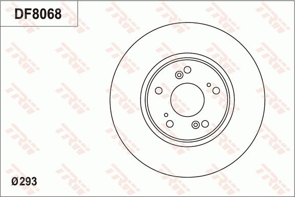 TRW DF8068 - Тормозной диск avtokuzovplus.com.ua