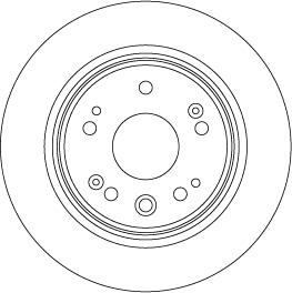 TRW DF8083 - Гальмівний диск autocars.com.ua