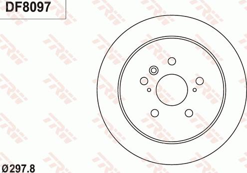 TRW DF8097 - Гальмівний диск autocars.com.ua