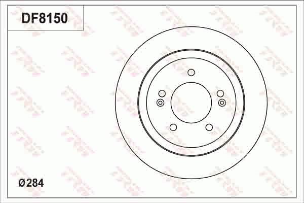 TRW DF8150S - Гальмівний диск autocars.com.ua