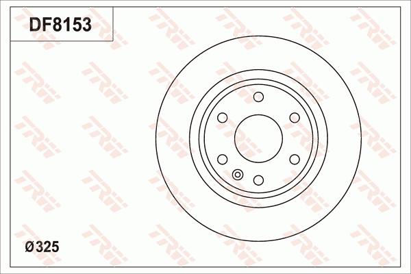 TRW DF8153S - Гальмівний диск autocars.com.ua