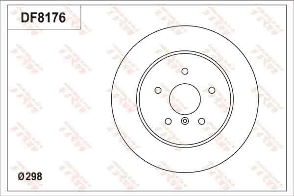 TRW DF8176S - Гальмівний диск autocars.com.ua