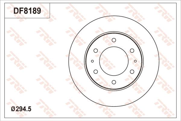 TRW DF8189 - Гальмівний диск autocars.com.ua