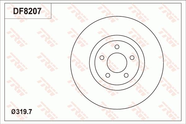 TRW DF8207 - Тормозной диск autodnr.net