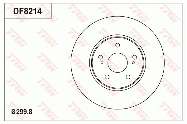 TRW DF8214 - Гальмівний диск autocars.com.ua