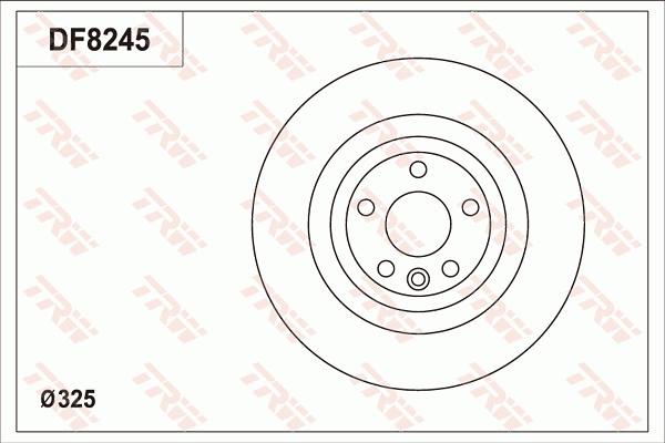 TRW DF8245S - Гальмівний диск autocars.com.ua