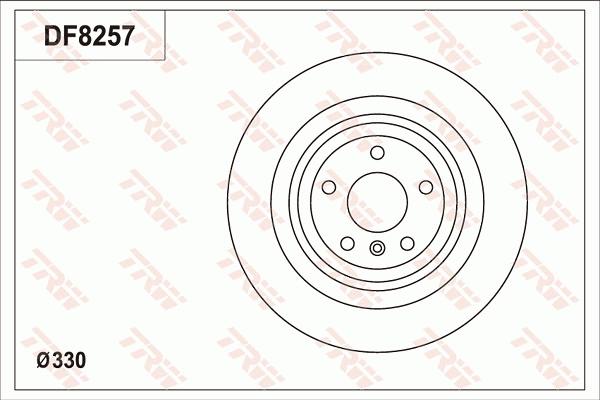 TRW DF8257S - Гальмівний диск autocars.com.ua