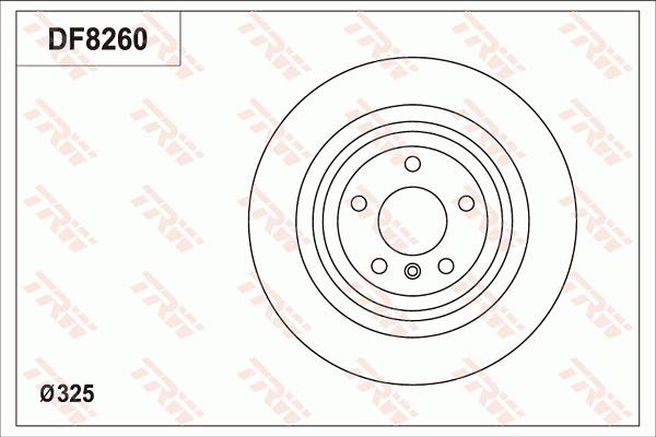 TRW DF8260S - Гальмівний диск autocars.com.ua