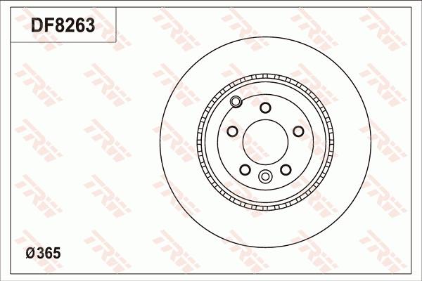 TRW DF8263S - Тормозной диск autodnr.net