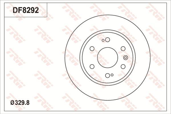 TRW DF8292S - Гальмівний диск autocars.com.ua