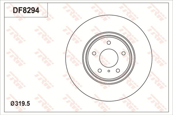 TRW DF8294S - Тормозной диск avtokuzovplus.com.ua