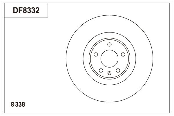 TRW DF8332S - Гальмівний диск autocars.com.ua