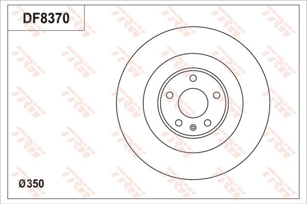 TRW DF8370S - Гальмівний диск autocars.com.ua