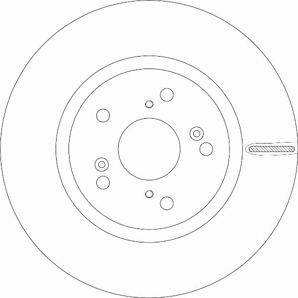 TRW DF8734S - Гальмівний диск autocars.com.ua