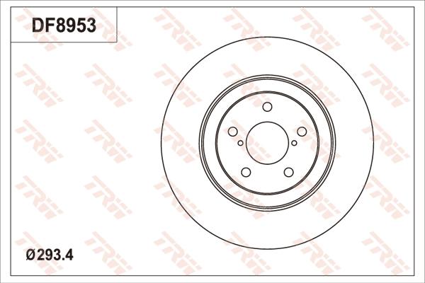 TRW DF8953 - Тормозной диск autodnr.net