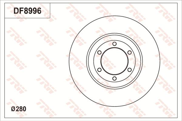 TRW DF8996 - Гальмівний диск autocars.com.ua