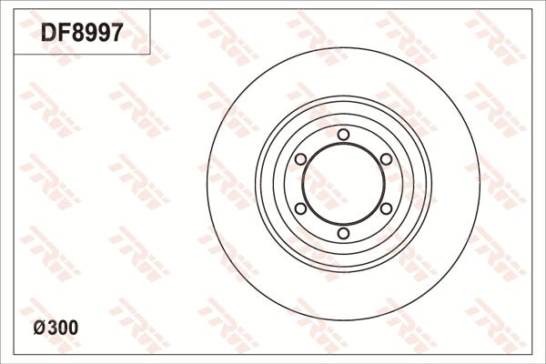 TRW DF8997 - Гальмівний диск autocars.com.ua