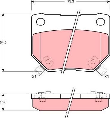 TRW GDB1007DT - Тормозные колодки, дисковые, комплект autodnr.net