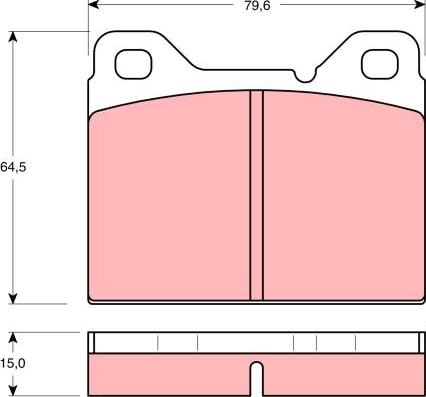 TRW GDB1065 - Тормозные колодки, дисковые, комплект autodnr.net