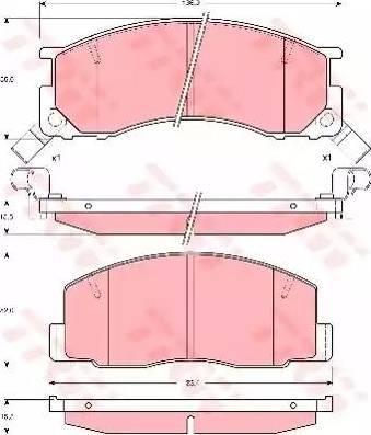 Alpha Brakes HKP-TY-042 - Гальмівні колодки, дискові гальма autocars.com.ua