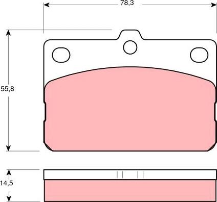 TRW GDB138 - Тормозные колодки, дисковые, комплект avtokuzovplus.com.ua