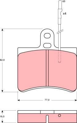 TRW GDB145 - Гальмівні колодки, дискові гальма autocars.com.ua