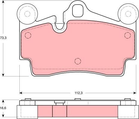 TRW GDB1549 - Гальмівні колодки, дискові гальма autocars.com.ua