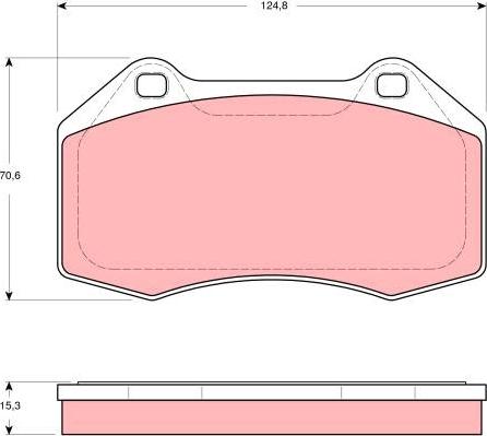 TRW GDB1606 - Тормозные колодки, дисковые, комплект avtokuzovplus.com.ua