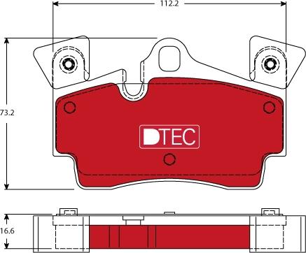 TRW GDB1652DTE - Гальмівні колодки, дискові гальма autocars.com.ua