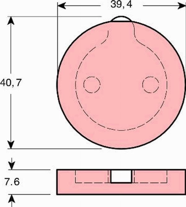 TRW GDB166 - Гальмівні колодки, стояночні дискові гальма autocars.com.ua