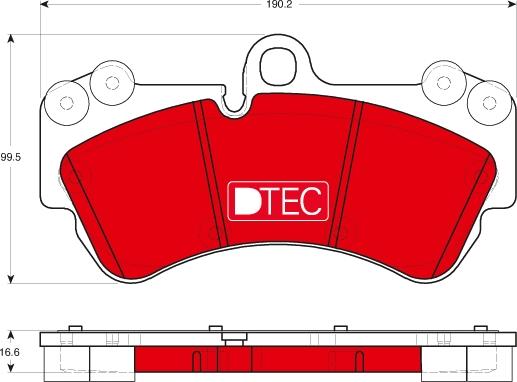 TRW GDB1720DTE - Гальмівні колодки, дискові гальма autocars.com.ua