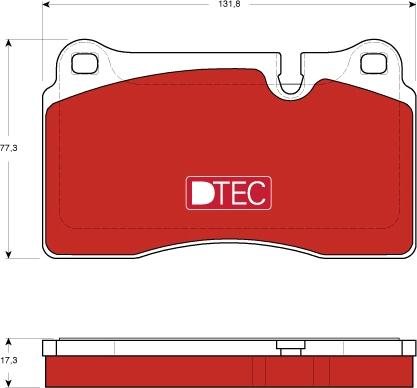 TRW GDB1743DTE - Гальмівні колодки, дискові гальма autocars.com.ua