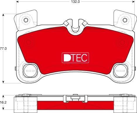 TRW GDB1775DTE - Гальмівні колодки, дискові гальма autocars.com.ua