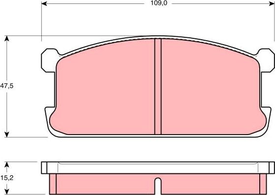 TRW GDB194 - Гальмівні колодки, дискові гальма autocars.com.ua