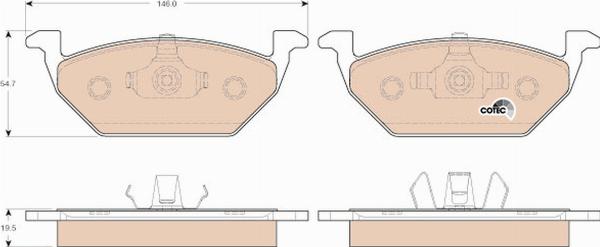 TRW GDB1984 - Гальмівні колодки, дискові гальма autocars.com.ua