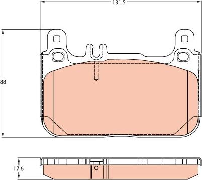 TRW GDB2118 - Гальмівні колодки, дискові гальма autocars.com.ua