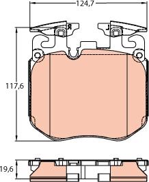 TRW GDB2147 - Тормозные колодки, дисковые, комплект avtokuzovplus.com.ua