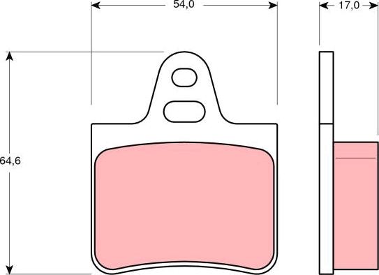 TRW GDB263 - Тормозные колодки, дисковые, комплект avtokuzovplus.com.ua