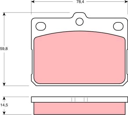 TRW GDB295 - Тормозные колодки, дисковые, комплект avtokuzovplus.com.ua