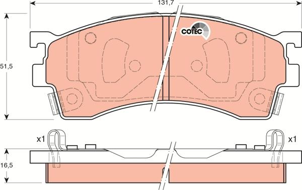 TRW GDB3192 - Тормозные колодки, дисковые, комплект autodnr.net