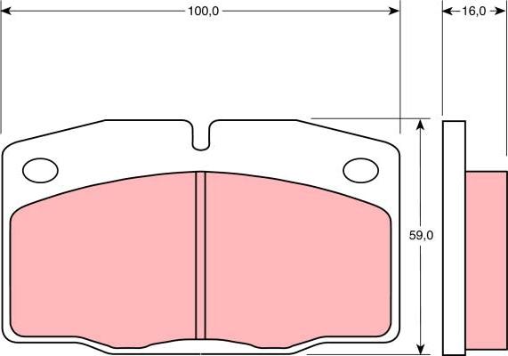 TRW GDB330 - Тормозные колодки, дисковые, комплект autodnr.net