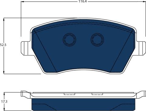 TRW GDB3332BTE - Тормозные колодки, дисковые, комплект avtokuzovplus.com.ua