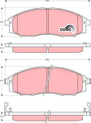 TRW GDB3340AT - Гальмівні колодки, дискові гальма autocars.com.ua