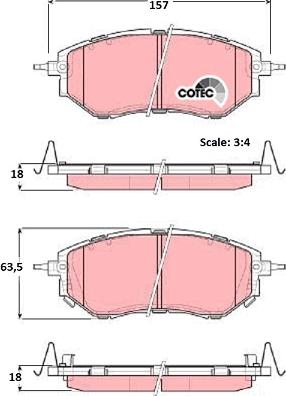 TRW GDB3372AT - Гальмівні колодки, дискові гальма autocars.com.ua