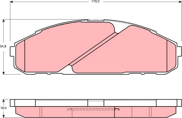 TRW GDB3394 - Тормозные колодки, дисковые, комплект autodnr.net