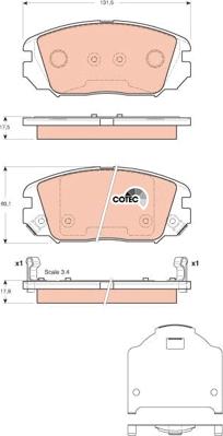 TRW GDB3409 - Гальмівні колодки, дискові гальма autocars.com.ua